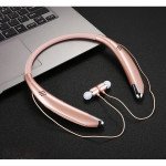 Wholesale Premium Sports Over the Neck Wireless Bluetooth Stereo Headset V8 (Rose Gold)